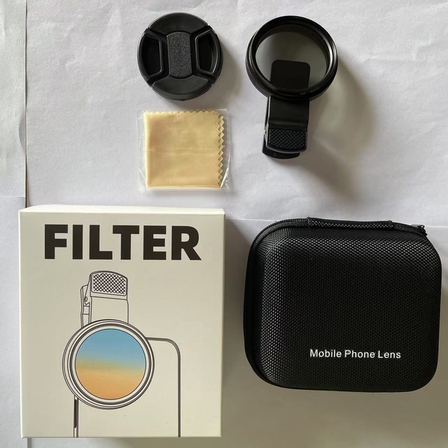 52mm CPL Filter for Phone Taking Photo Can Customized Size or Packing Good Quality Metal Thread Clip on