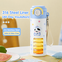 Tasse isotherme explosive en acier inoxydable 316 de haute qualité, avec couvercle à ouverture rapide, double mode de consommation, grande capacité, portable pour l'extérieur