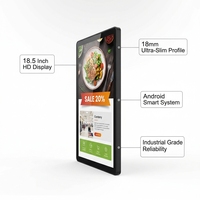 Écran LCD numérique intelligent Android ultra-mince 16/17/18 pouces pour affichage client et publicité en libre-service