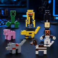 Set de Bloques de Construcción, Regalo Navideño de Primera Categoría para Fanáticos de los Juegos, Equipo de Batalla Pixelizado Lleno de Acción para Juego Imaginativo DIY
