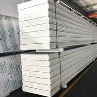 Panneau sandwich en polyuréthane à isolation thermique pour murs, toitures et structures en acier industrielles