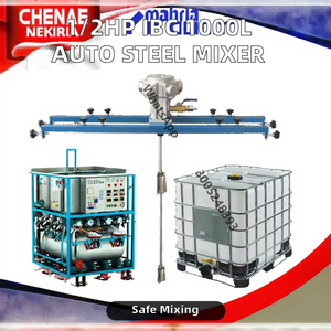 Agitador Neumático Automático Profesional de 1/2HP, Cinco Cilindros, Tanque IBC de 1000L, Motor Industrial a Prueba de Explosiones Sus304 para Productos Químicos - Product Image 4