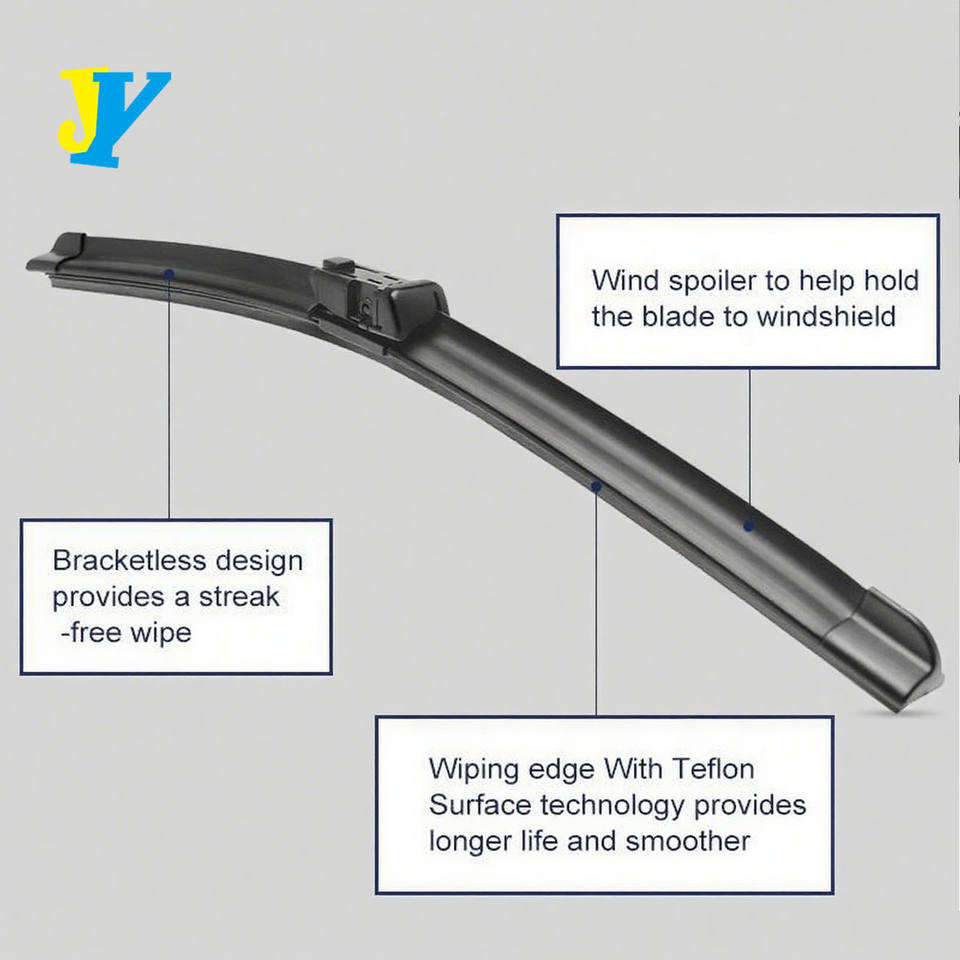 Car Accessories Natural Rubber Windshield Wiper Blades Boneless ...