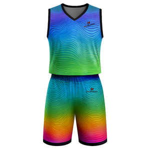 Ensemble d'uniformes de basket-ball de qualité supérieure Maillot et short réversibles Conception de logo personnalisé pour les vêtements de l'équipe de club - Product Image 1