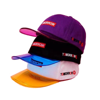 Casquettes de baseball personnalisées à visière plate, casquettes de baseball de couleur unie pour hommes, simples avec logo personnalisé