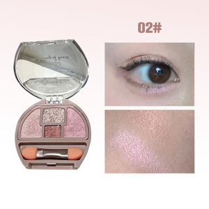 Palette d'ombres à paupières en soie nacrée coréenne, palette complète de brillance, modification des yeux, éclaircissement des yeux, ombre à paupières en soie HERORANGE - Product Image 3