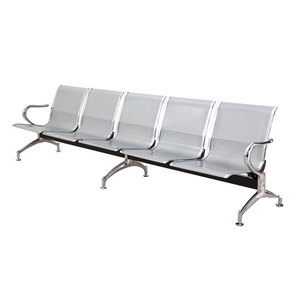 Sillas de espera Yijiahao, banco de metal galvanizado con pasamanos para uso en hospitales, escuelas, aeropuertos y exteriores. - Product Image 4
