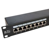 Panneau de brassage numérique 19 pouces RJ11 et RJ45 avec gestionnaire de câbles