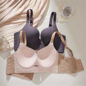 <span class=keywords><strong>Reggiseno</strong></span> senza cuciture push-up taglie forti, a copertura totale, senza ferretto, sottile, confortevole, con coppe massaggianti per seni grandi, <span class=keywords><strong>reggiseno</strong></span> sottile taglia <span class=keywords><strong>D</strong></span>. - Product Image 2