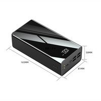 Banques d'alimentation portables haute capacité 50000mAh technologie de charge 18W/15W affichage de Logo personnalisé tous les Smartphones matériau ABS