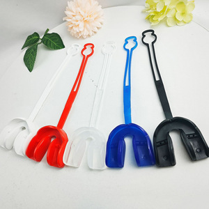 Protège-dents de rugby Heidefee, pack individuel, protection sportive, bleu transparent, blanc, rouge, noir - Product Image 2