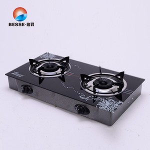 Cuisinière à gaz portable à double brûleur en verre trempé, cuisinière de table à allumage manuel pour la maison, l'hôtel et l'extérieur - Product Image 3