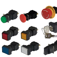Lampe pilote LED rouge et verte de 16 mm, éclairée, anti-interférence, NLD16O, pour boîtier de commande