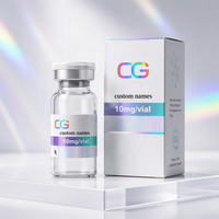 Étiquettes et boîtes personnalisées de haute qualité VS-392 avec logo holographique pour flacons de 3 ml, 5 ml, 10 ml, 30 ml, emballage de flacons de peptides avec logo holographique