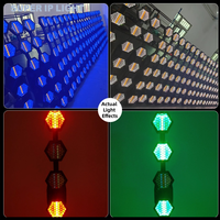 Luz de Escenario Hexagonal Retro de 6x60W con Luz Auxiliar RGBW, Efecto Estroboscópico DMX512 para DJ, Discoteca, Fiesta
