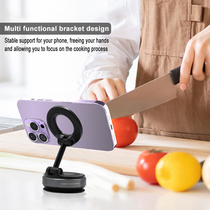 Supporto per telefono auto rotante di 360 gradi con forti magneti allungabili supporto Mobile e aspirazione sottovuoto per uso letto o scrivania - Product Image 6