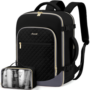 Sac à dos de voyage LOVEVOOK, sac à dos personnel, bagage à main approuvé pour les vols, sac à dos pour ordinateur portable 17 pouces, sac de voyage pour <span class=keywords><strong>week</strong></span>-<span class=keywords><strong>end</strong></span>, sac de voyage pour une nuit, sac à dos unisexe - Product Image 1