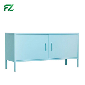 Meubles TV européens modernes sur mesure, design <span class=keywords><strong>ajouré</strong></span>, <span class=keywords><strong>panneau</strong></span> en <span class=keywords><strong>aluminium</strong></span> alvéolé, fonction de rangement, pour salon - Product Image 3