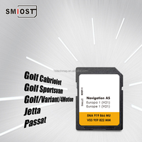 SMIOST Sat Nav Navigation en direct Carte GPS Sans fil Changement de CID Carte SD pour VW AS V21 Europe Sharan Caddy
