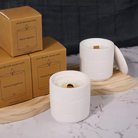 Bougies à la cire de soja 4 oz personnalisées best seller luxe intentionnel durable 100% bougies parfumées en pin soja bougies écologiques en cire de soja