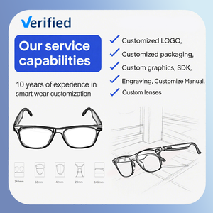 Lunettes intelligentes <span class=keywords><strong>tendance</strong></span> SENBONO GS02 2025 avec contrôle de la caméra, monture en métal, appel BT, assistant vocal, lunettes de soleil intelligentes pour hommes et femmes - Product Image 3