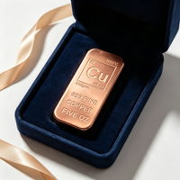 Barre de cuivre fin 999, 5 oz, pure, barre de cuivre 999 en grammes