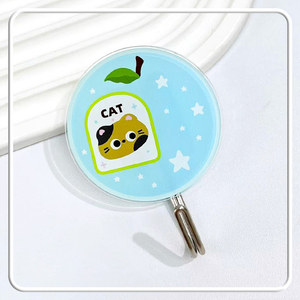 Crochets muraux décoratifs ronds en plastique, mignons et originaux, pour chambre d'enfant, décoration de fête, vente en gros - Product Image 4