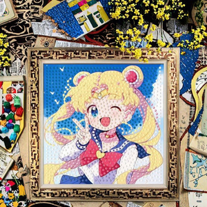 Sailor Moon Cartoon Creative Toy Ornement <span class=keywords><strong>De</strong></span> Chevet Diamant <span class=keywords><strong>Peinture</strong></span> avec Cadre En Gros pour Les Vendeurs <span class=keywords><strong>De</strong></span> Rue - Product Image 1