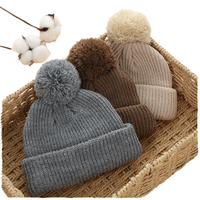 Nouvelle Arrivée Bonnet d'Hiver en Fausse Fourrure de Raton Laveur à Contraste de Couleurs pour Enfants et Femmes, Épais, Protection des Oreilles, Rembourré, Sports de Plein Air