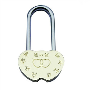 YH1036 Candado <span class=keywords><strong>de</strong></span> Latón Antirrobo con Forma <span class=keywords><strong>de</strong></span> Corazón Grabado, Candado con Forma <span class=keywords><strong>de</strong></span> Corazón para Joyería y Manualidades - Product Image 3