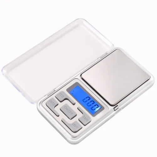 High Precision Digital Pocket Scale Jewelry Scale Electronic Scale ABS Plastic+stainless Steel 2*AAA Battery AAA Battery -2 PCS