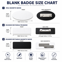Badge nominatif ABS personnalisé gravé au laser, portable, pour l'identification sur le campus et l'identification des employés d'entreprise