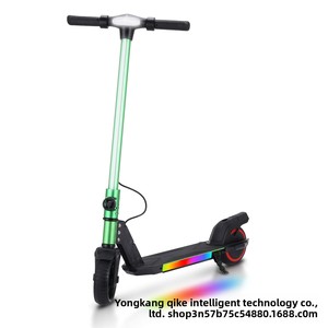 Patinete Eléctrico para Niños, Monopatín de Aluminio de Dos Ruedas, Luces LED de Colores, Acelerador Electrónico, Frenos Electrónicos, Plegable - Product Image 5