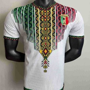 Maillot de football à manches courtes et col montant en polyester/coton pour hommes, équipe nationale d'Afrique 2026, pour le Mali et le Sénégal - Product Image 4