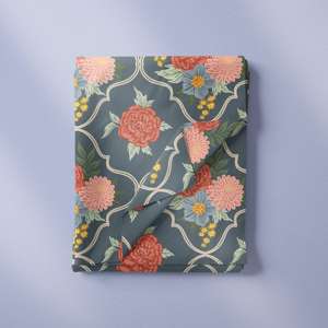 قماش بوبلين قطني ناعم خفيف الوزن مطبوع بأشكال هندسية مخصصة صديق للبيئة لقمصان الفتيات والملابس والحقائب، عينة مجانية 26SS - Product Image 4