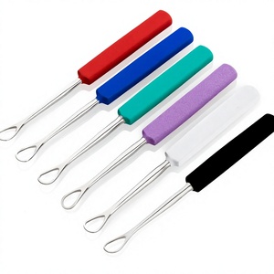 Removedor de Cera para Oídos de Acero Inoxidable, Herramienta de Limpieza de Oídos de Acero Inoxidable con Lazo Personalizado de 7 cm, 14 cm - Product Image 1
