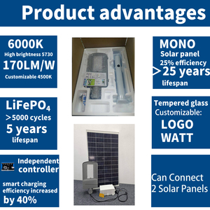 Buena cantidad de luz solar de calle <span class=keywords><strong>para</strong></span> <span class=keywords><strong>exteriores</strong></span> IP67 impermeable inalámbrico 200W 500W 1000W lámpara de luz de calle Led Solar <span class=keywords><strong>con</strong></span> Control remoto - Product Image 3