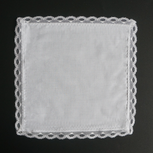 <span class=keywords><strong>Pañuelo</strong></span> de encaje <span class=keywords><strong>bordado</strong></span> blanco a granel para mujer, 25x25cm, tamaño <span class=keywords><strong>personalizado</strong></span>, para boda - Product Image 4