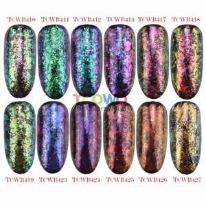 Escamas de Unicornio Camaleón, Escamas Mágicas Multichrome, Polvo de Uñas con Efecto Arcoíris, Purpurina para Uñas, Purpurina Aurora, Maquillaje de Henna - Product Image 4