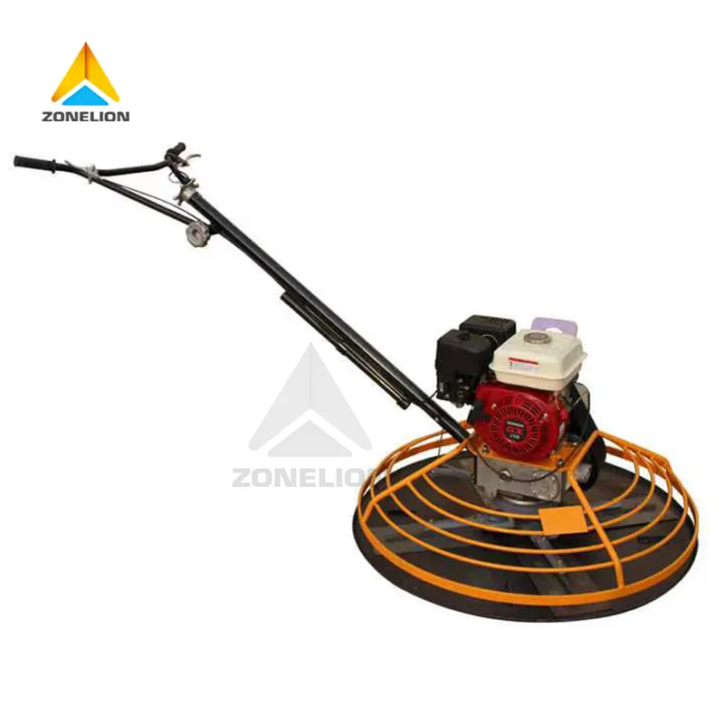 Amoladora de suelo de cemento de 60cm-90cm, máquina pulidora de carreteras, motor de gasolina de 5,5 Hp-6,5 Hp, paleta eléctrica para montar en hormigón de 24 pulgadas y 36 pulgadas