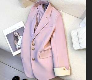Giacca a Maniche Lunghe di Grande Successo Nuovo Cappotto Primaverile di Qualità per <span class=keywords><strong>Donna</strong></span> Blazer <span class=keywords><strong>Taglie</strong></span> <span class=keywords><strong>Forti</strong></span> per Ufficio - Product Image 6