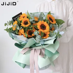 Jijid Tweekleurige Bloemenwinkel Bloemenwinkel Bloemenverpakking Delicate Geschenkdecoraties Bloemen Boeket Bloemeninpakpapier