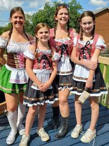 فستان تقليدي ألماني للنساء البالغات لحفلات أكتوبرفست والكرنفالات، زي فتاة البيرة التقليدي البافاري مع مريلة - Product Image 6