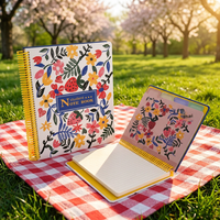 Carnet à spirales A5/A4 à couverture rigide sur le thème des fraises, 100 feuilles de papier de haute qualité, agenda personnalisé avec logo, cadeau