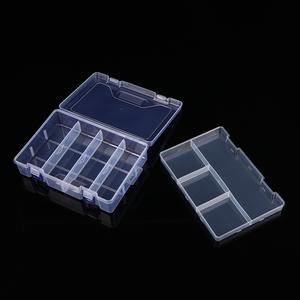 กล่องเก็บของแบบใสสองชั้น 8 ช่องพร้อมตัวล็อคสำหรับเครื่องประดับเครื่องมือจัดระเบียบชิ้นส่วนต่างๆ ที่จัดระเบียบโต๊ะทำงานพลาสติก - Product Image 3