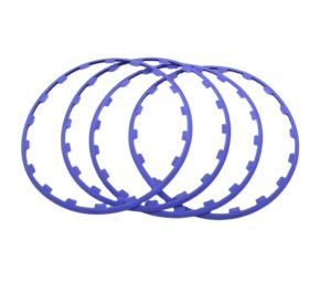 Protection de <span class=keywords><strong>jante</strong></span> de roue de <span class=keywords><strong>voiture</strong></span> pour Tesla Model S Model Y Model X Nylon universel anti-rayures garniture de protection 4 pièces par ensemble - Product Image 2