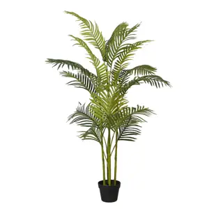 Palmeira artificial do havaí, palmeira tropical artificial em vaso para decoração interna, árvore artificial de 160cm