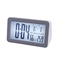 Jam tangan Digital LCD, arloji meja pabrik elektronik Digital LCD, jam tangan pewaktu tidur siang, menunda, tanggal, Kelembaban Suhu