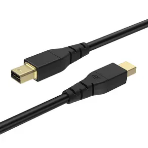 Tezy Kabel DP Mini Tersertifikasi Harga Pabrik Hitam DisplayPort Mini Ke DisplayPort Mini 1.4
