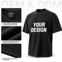 Kaos Pria Oversize Katun Tebal 210g/m² Custom OEM, Model Drop Shoulder Streetwear, Polos, Grosir